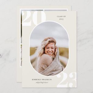 Senior Class Rounded Photo Frame Graduation 