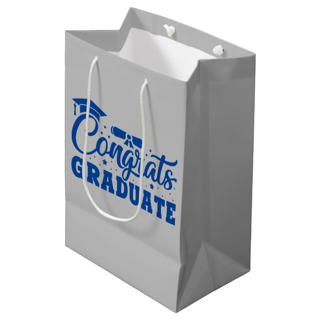 Senior Congrats Graduate Medium Gift Bag (Front Angled)