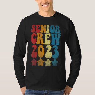 Senior Crew 2023 Graduation Reunion Retro Vintage T-Shirt