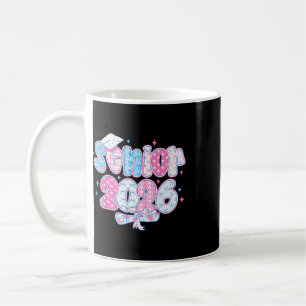 Senior Crown Cl Of 2026 Cute Coquette Bow Teacher Coffee Mug