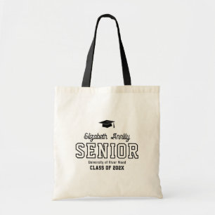 Senior Custom Year Script Graduate College Tote Bag
