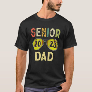Senior Dad 2023 Cool Proud Dad Softball Senior Gra T-Shirt