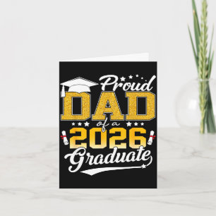 Senior dad 2026 proud dad of a class of 2026 card