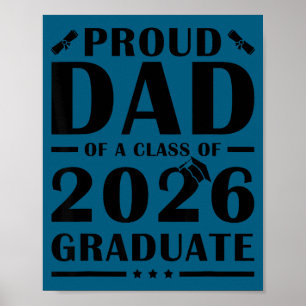 Senior dad 2026 proud dad of a class of a 2026 poster