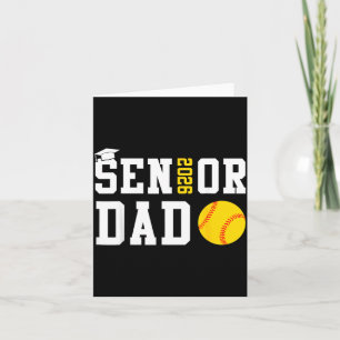 Senior Dad 2026 Softball Class of 2026 Graduation Card