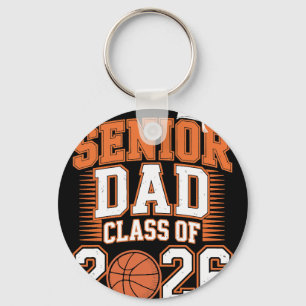 Senior Dad Cl Of 2026 Graduate Basketball Graduati Key Ring
