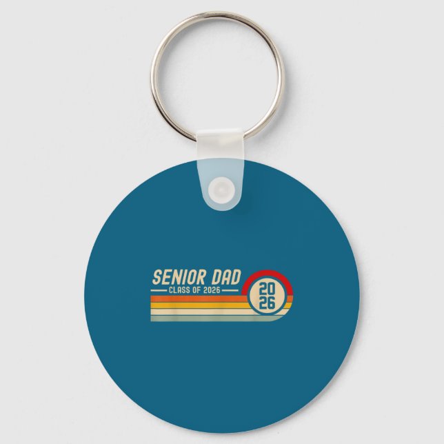 Senior Dad Class 2026 Graduation Key Ring (Front)