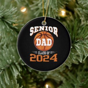 Senior Dad Class of 2024 Ceramic Ornament