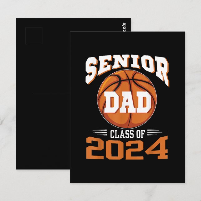Senior Dad Class of 2024 Postcard (Front/Back)