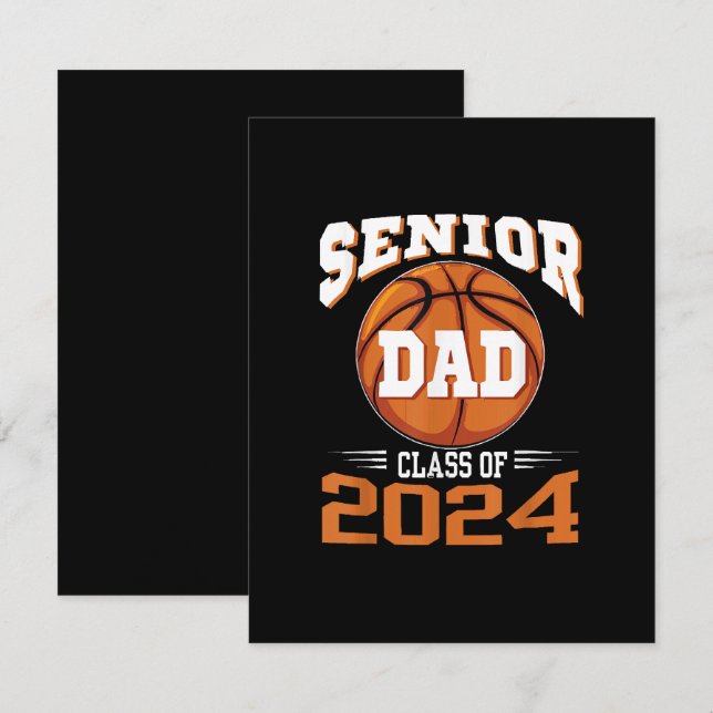 Senior Dad Class of 2024 RSVP Card (Front/Back)