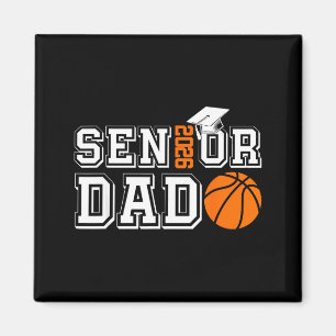 Senior dad class of 2026 basketball dad graduation magnet