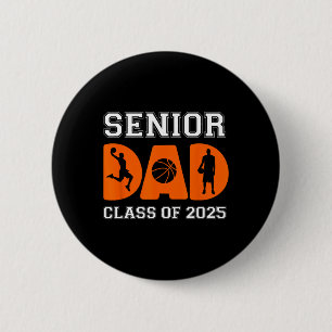 Senior Dad Sketll Cl Of 2025 Graduation Graduate M 6 Cm Round Badge