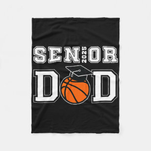 Senior Dad Sketll Cl Of 2025 Graduation Graduate M Fleece Blanket
