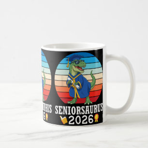 Senior Dinosaur 2026 Cl Of Graduation Day With Dip Coffee Mug