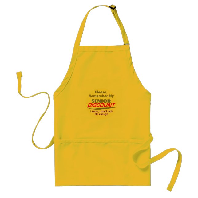 SENIOR DISCOUNT Apron (Front)