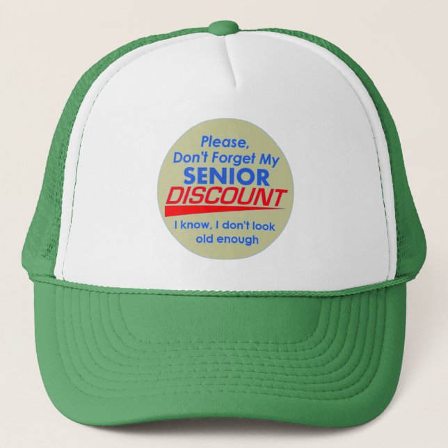 Senior Discount Hat (Front)