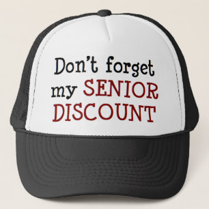senior discount trucker hat