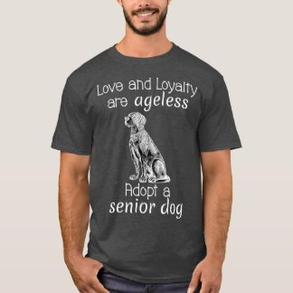 Senior Dog Adoption Tshirt for Rescue Advocates