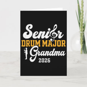 Senior Drum Major Grandma 2026 Graduation Matching Card