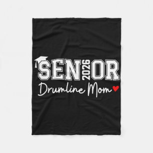 Senior Drumline Mum 2026 Marching Band Graduation  Fleece Blanket