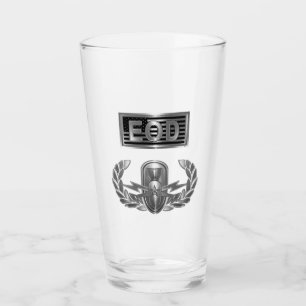 “Senior EOD” with Custom American Flag Glass