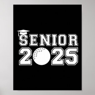 Senior Golf Cl Of 2025 Graduation School Graduate Poster