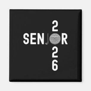 Senior Golf Cl Of 2026 Funny Graduation  Magnet