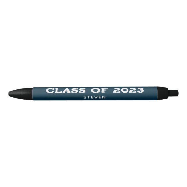 Senior Graduate Class of 2023 Personalised Black Ink Pen (Front)