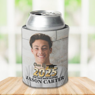 Senior Graduate Class of 2025 Graduation Photo Can Cooler