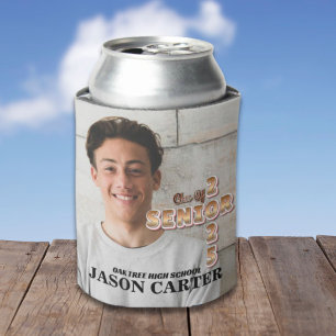 Senior Graduate Class of 2025 Graduation Photo Can Cooler