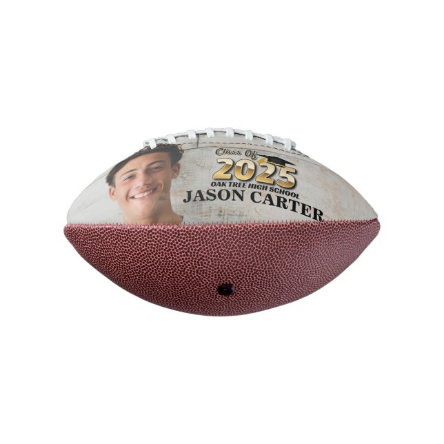 Senior Graduate Class of 2025 Graduation Photo Football (Rotated 270)