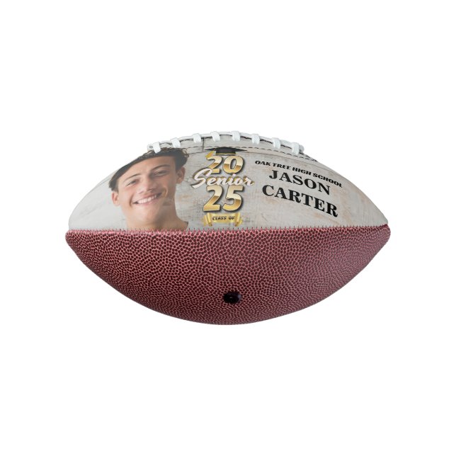 Senior Graduate Class of 2025 Graduation Photo Football (Rotated 270)