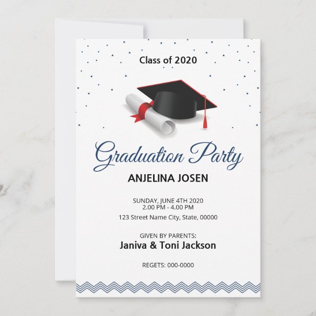 Senior Graduation Announcement and Invitation (Front)