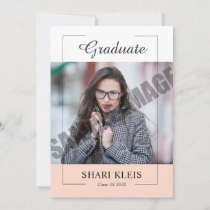 Senior Graduation Announcement and Invitation