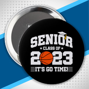 Senior Graduation - Basketball Team - Senior 2023 10 Cm Round Badge