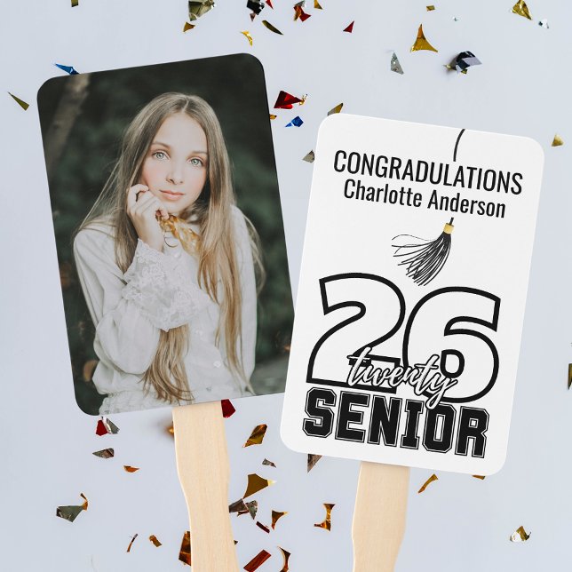 Senior Graduation Cap Tassel  Hand Fan (Creator Uploaded)