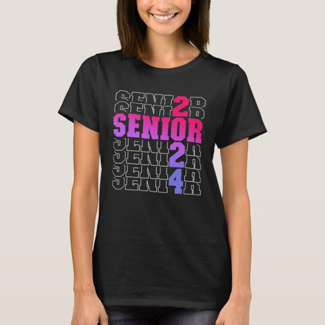Senior Graduation Class of 2024 Senior Boys Girls T-Shirt (Front)