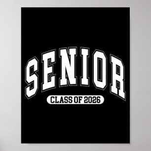 Senior graduation class of 2026 high school poster