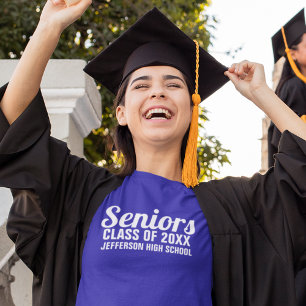 Senior Graduation Class of 20XX School Name Custom T-Shirt