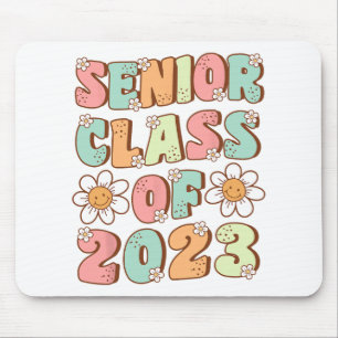 Senior Graduation Cute Groovy Senior Cl Of 2023 Mouse Pad