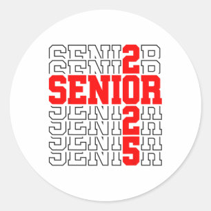 Senior Graduation Gift Cl Of 2025 Senior 2025 Boys Classic Round Sticker