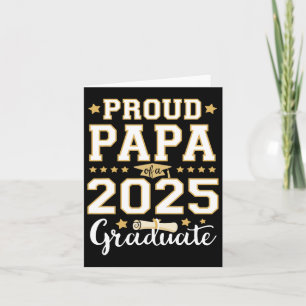 Senior Graduation Proud Papa 2025 Graduate Cl Matc Card