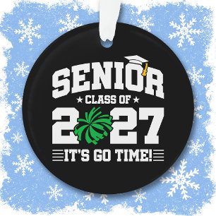 Senior Graduation Quote Cheer Squad Class of 2027 Ornament