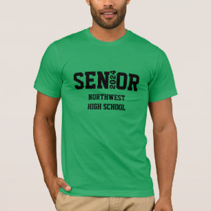 Senior Graduation Shirt with Year and School Name