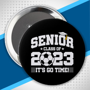 Senior Graduation - Soccer Team - Senior 2023 10 Cm Round Badge