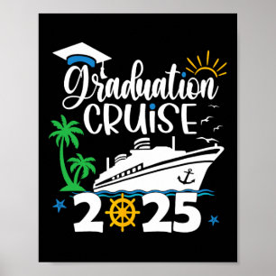 Senior Graduation Trip Cruise 2025 Aw Ship Party C Poster