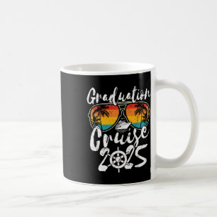 Senior Graduation Trip Cruise 2025 Retro Ship Part Coffee Mug