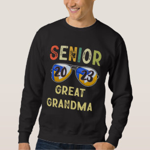 Senior Great Grandma 2023 Proud Volleyball Senior Sweatshirt