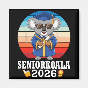Senior Koala 2026 Cl Of Graduation Day With Diplom Magnet