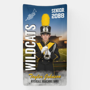 Senior Marching Band Team Custom Sports Photo Banner
